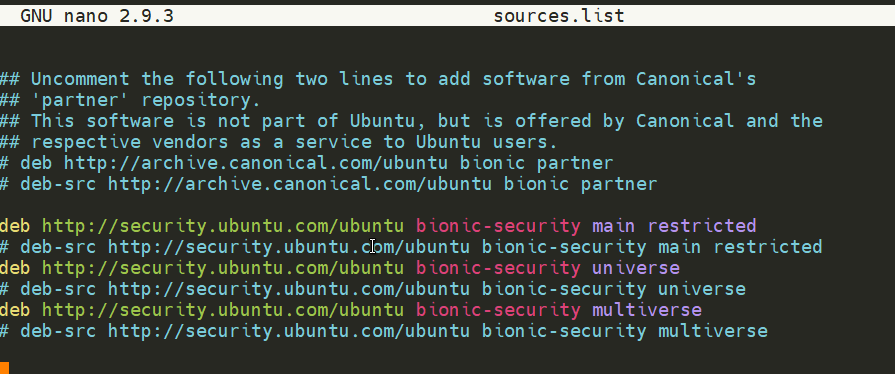 sources-list
